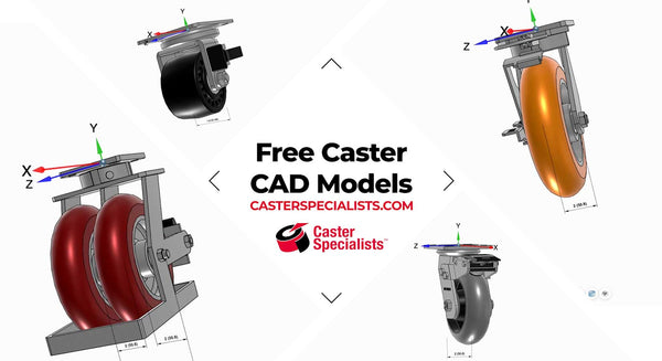 Over 100,000 Free Caster Models Added to Make Industry’s Largest E-Commerce + CAD Resource