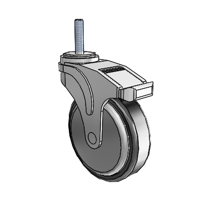 NG-05RPP-125-TL-TS05 MedCaster Swivel Caster