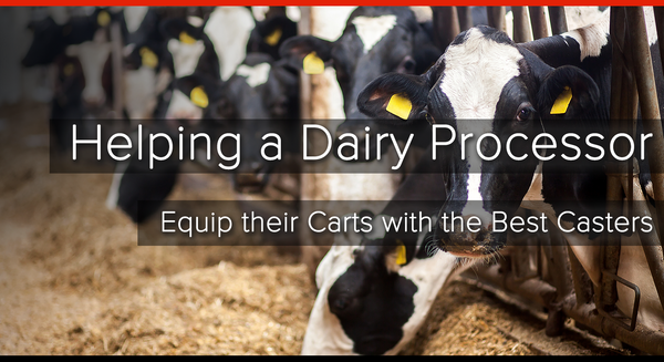 How Conveyer & Caster Helped a Local Dairy Processor Achieve Greater Performance with the Right Casters.