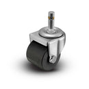 2" Low-Profile Polyolefin Caster with 7/16"x1-3/8" Brass Band