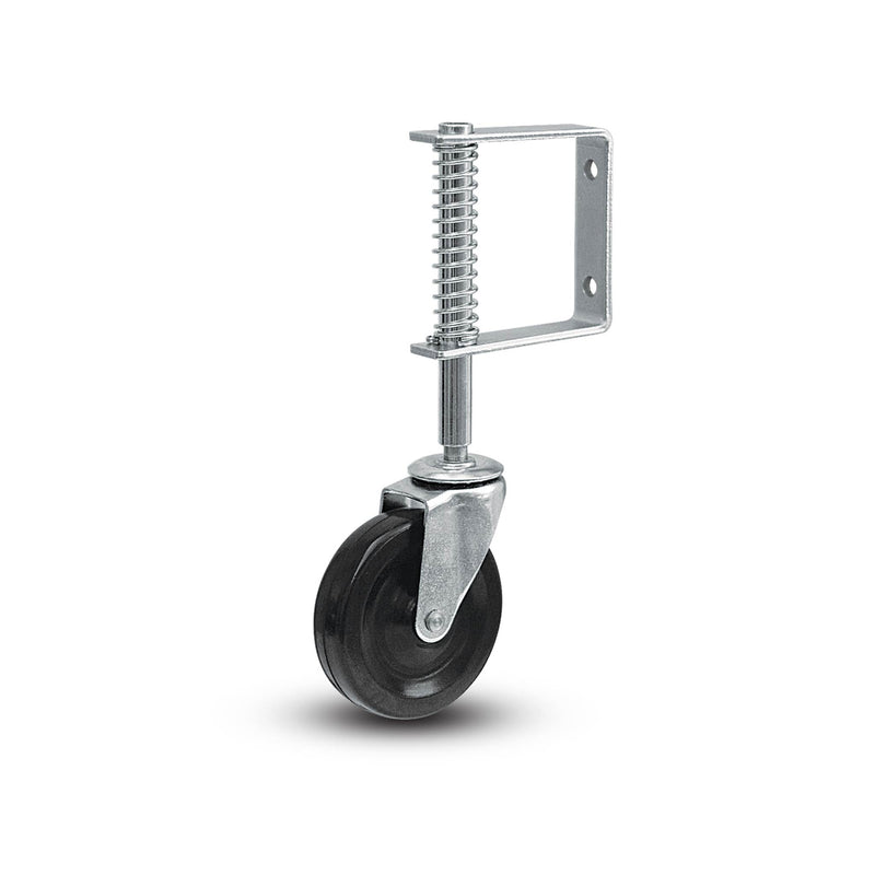 4" Gate Mount Rubber Wheel Caster for Gate Doors