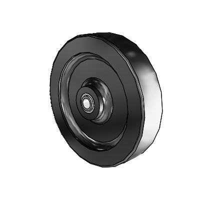 4" x 0.875" Polyolefin Wheel - 1.00004.53