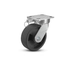 5"x2" Ergonomic Caster – USA Kingpinless Rig, Glass-Filled Polypropylene Wheel, Swivel Lock
