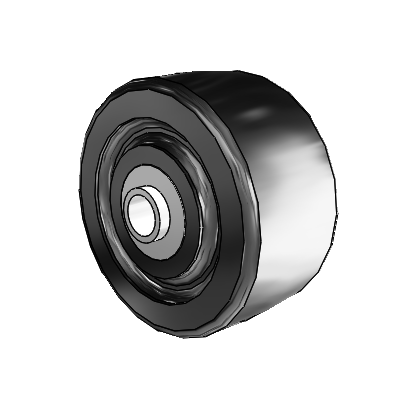 2.5" x 1.25" Polyolefin Wheel - 2.00002.55