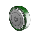 5" x 1.25" Cast Iron Wheel - 2.00005.12 TG1