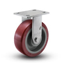 6"x2" USA HI-TECH Easy-Roll Polyurethane Rigid Caster | 1,100 lb