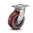 6"x2" USA HI-TECH Easy-Roll Polyurethane Swivel Caster | 1,100 lb