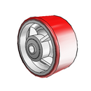 4" x 2" Moldon Polyurethane (Cast Iron Core) Wheel - 5.00004.945.7