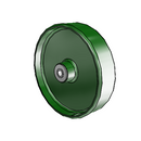 8" x 2" Cast Iron Wheel - 5.00008.139