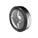 8" x 2" Performa Wheel with Precision Ball Bearings for 1/2" Axle