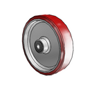 8" x 2" Moldon Polyurethane (Aluminum Core) Wheel - 5.00008.939