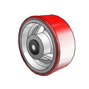 6" x 2.5" Moldon Polyurethane (Cast Iron Core) Wheel - 6.00006.969.7