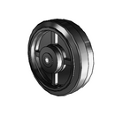8" x 2.5" Moldon Rubber Wheel - 6.00008.669.7