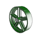 10" x 2.5" Cast Iron Wheel - 6.00010.169