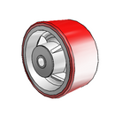 6" x 3" Moldon Polyurethane (Cast Iron Core) Wheel - 7.00006.979.7