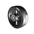 8" x 3" Moldon Rubber Wheel - 7.00008.671.7