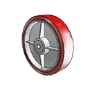 12" x 3" Polyurethane Hi-Tech Wheel - 7.00012.989