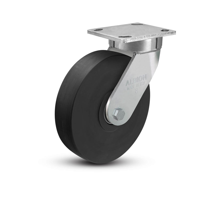 8"x2" Ergonomic Caster – USA Kingpinless Rig, Trionix Steel Replacement Wheel