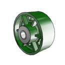 6" x 2.5" Cast Iron Wheel - 8.00006.169