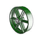 12" x 3" Cast Iron Wheel - 8.00012.179