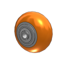 4" x 2" CG-MAX Orange Wheel - AN0422808MAX
