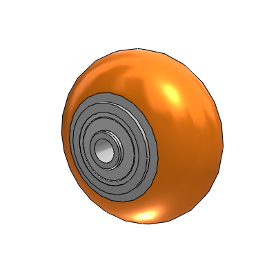 4" x 2" CG-MAX Orange Wheel - AN0422808MAX