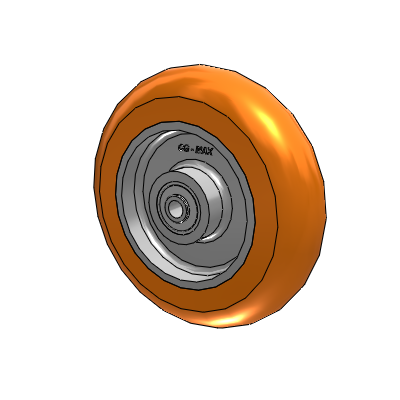 8" x 2" CG-MAX Orange Wheel - AN0822808MAX
