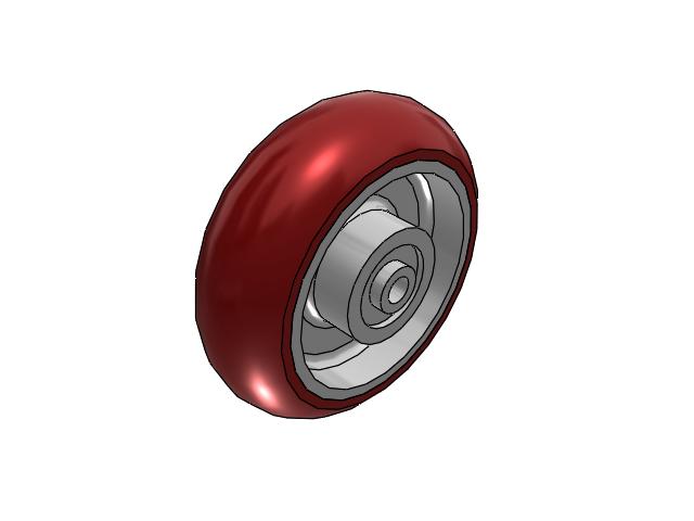 6" x 2" CG-MAX Maroon Wheel - AX0622808MAX