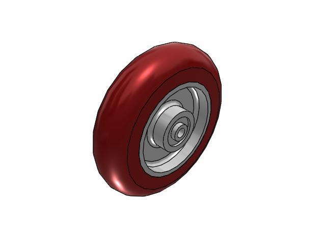 8" x 2" CG-MAX Maroon Wheel - AX0822808MAX