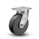 Kingpinless 6"x2" Trionix Nylon Caster with 4"x4.5" Plate
