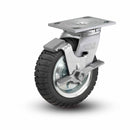 USA-Rig 8"x2" Never-Flat SZ Wheel Side-Lock Caster with 4"x4.5" Plate