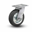 USA-Rig 8"x2" Never-Flat SZ Wheel Caster with 4"x4.5" Plate