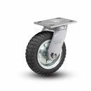 USA-Rig 6"x2" Never-Flat SZ Wheel Caster with 4"x4.5" Plate