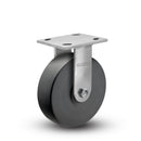 Kingpinless 4"x2" Trionix Nylon Rigid Caster with 4"x4.5" Plate