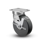 Kingpinless 5"x2" Trionix Nylon Side-Lock Caster with 4"x4.5" Plate