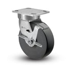 Kingpinless 8"x2" Trionix Nylon Side-Lock Caster with 4"x4.5" Plate