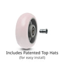 5" x 2" CG-MAX Maroon Wheel - AX0522808MAX