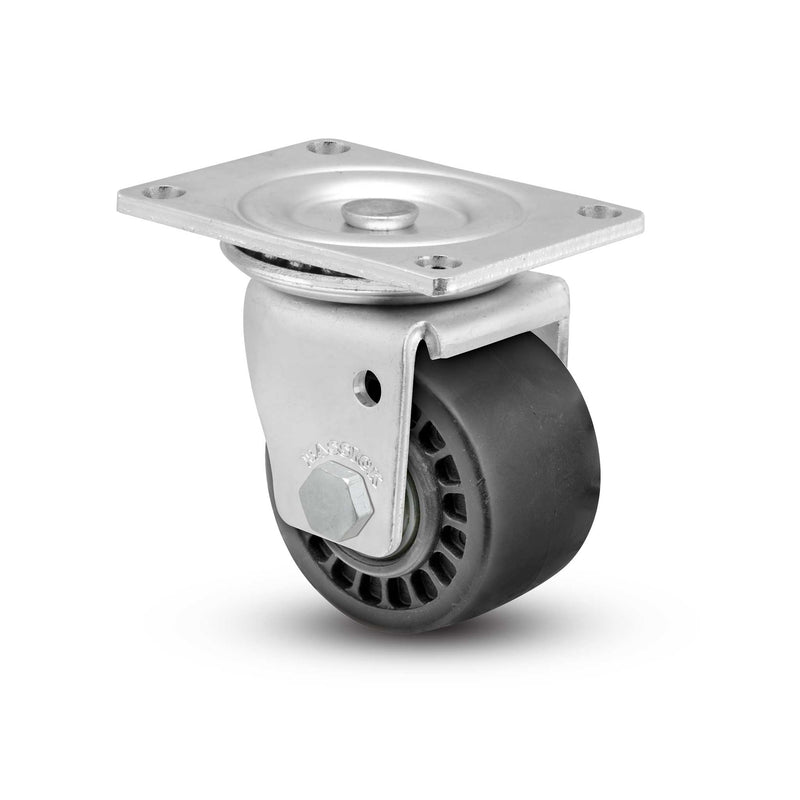 Low-Profile 700 lb. Capacity 3"x1.8125" Glass Filled Nylon Wheel Caster