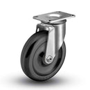 3.5"x1.25" Polyolefin Ball Bearing Caster with 2.5"x3.625" Plate