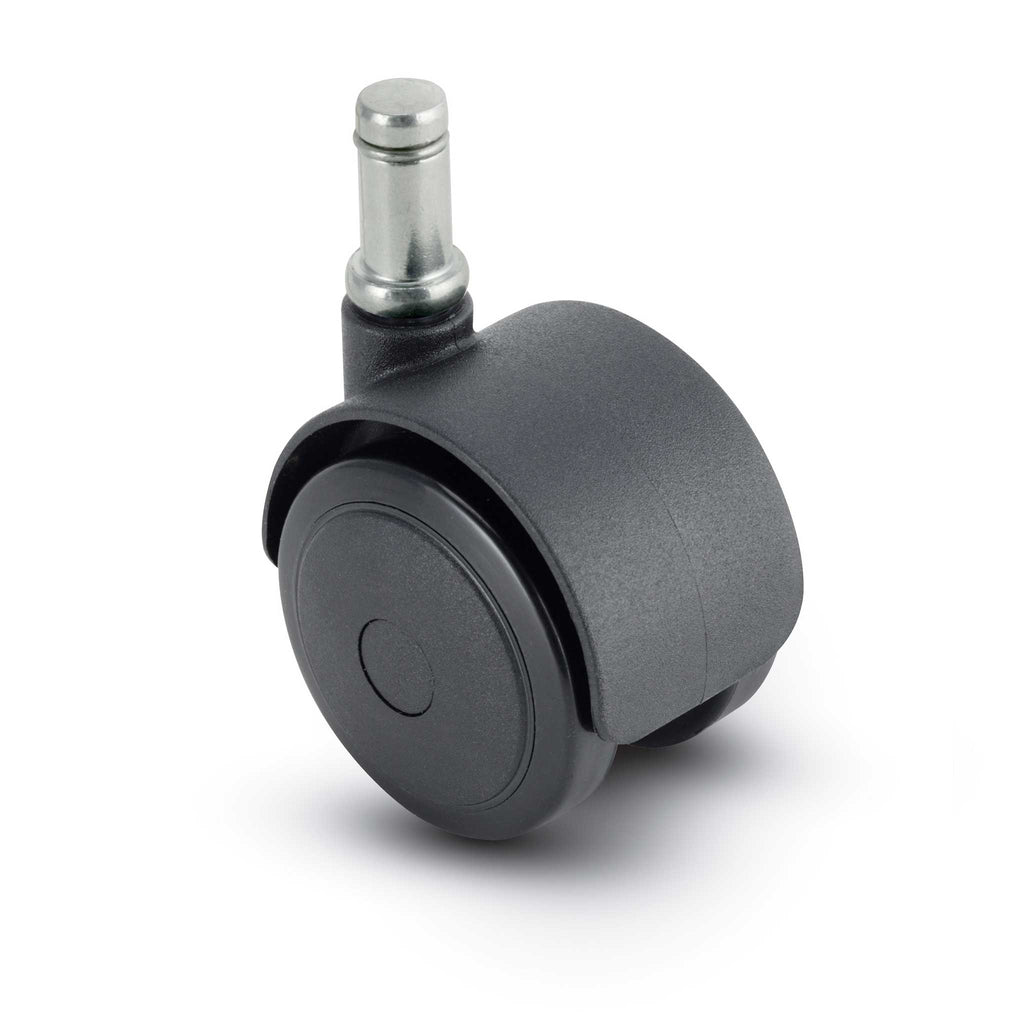 Chair Casters R 50mm Decompression Brake Black Chair Caster with 7/16
