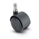 50mm Decompression Brake Black Chair Caster with 7/16" Grip Ring