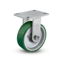 10"x3" Rigid Caster with Polyurethane on Iron Wheel – 3,000 lb Capacity