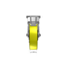 8"x2" Ergonomic Caster 9.5 OAH – USA Kingpinless Rig, Heavy-Duty Polyurethane Wheel, Face Brake, Swivel Lock