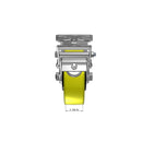 6"x2" Ergonomic Caster – USA Kingpinless Rig, Heavy-Duty Polyurethane Wheel, Metal Face Brake, Swivel Lock