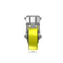 6"x2" Ergonomic Caster – USA Kingpinless Rig, Heavy-Duty Polyurethane Wheel, Face Brake