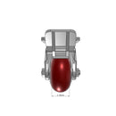 4"x2" Ergonomic Caster – USA Kingpinless Rig, MAX-Efficiency Maroon Poly Wheel, Face Brake