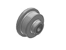 3.25" x 1" FL Flanged Cast Iron Wheel - FL0310112