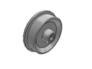 5.375" x 1.3125" FL Flanged Cast Iron Wheel - FL0520112