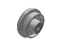 5" x 1.125" FL Flanged Cast Iron Wheel - FL0520116