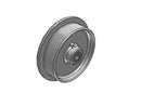 10" x 2.375" FL Flanged Cast Iron Wheel - FL1050116